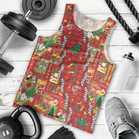 Mele Kalikimaka Pakalana Pikake Lei Men Tank Top Hawaiian Rodeo Paniolo Omaomao Palaka LT9 - Polynesian Pride