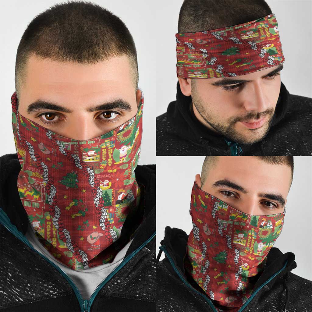 Mele Kalikimaka Pakalana Pikake Lei Neck Gaiter Hawaiian Rodeo Paniolo Omaomao Palaka LT9 - Polynesian Pride