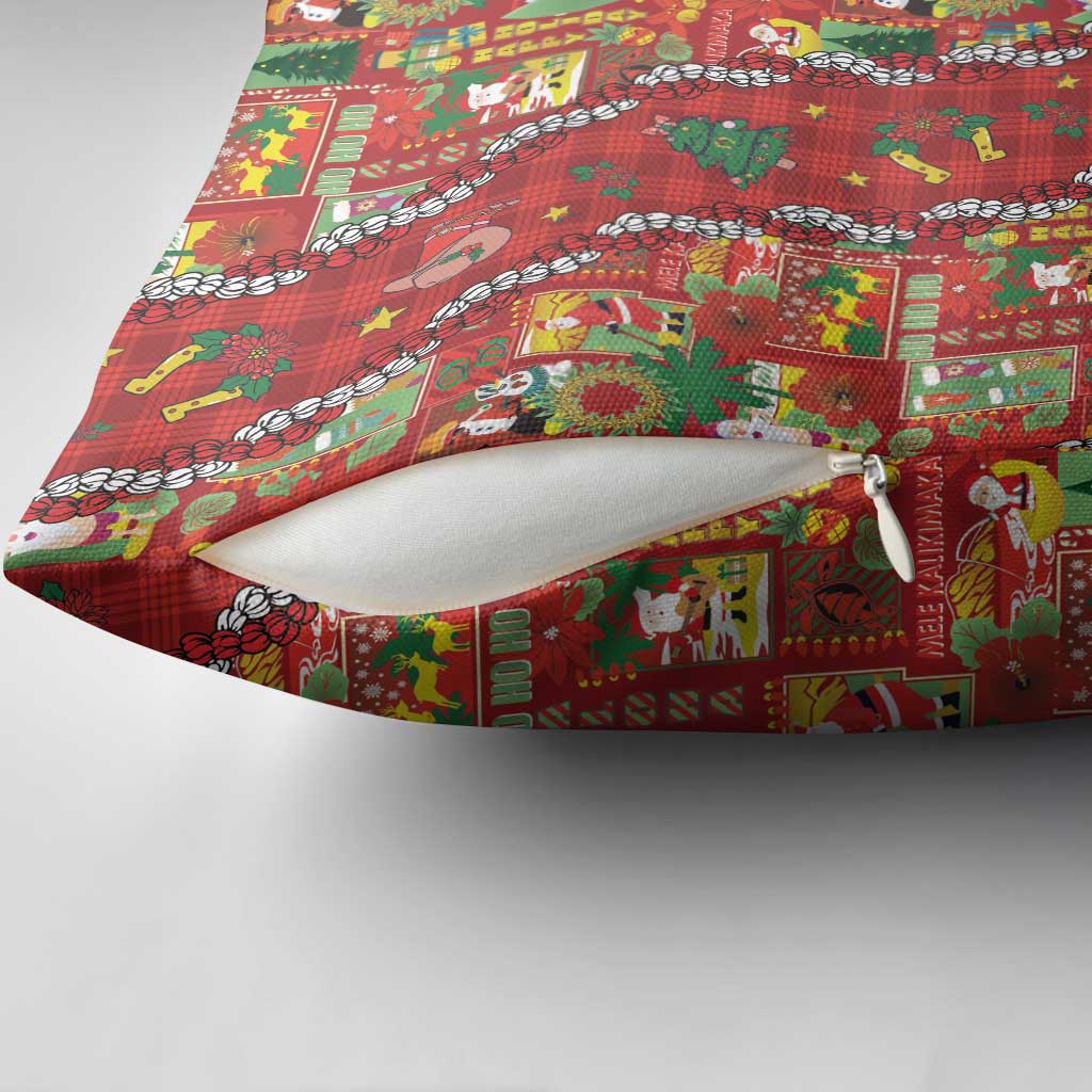 Mele Kalikimaka Pakalana Pikake Lei Pillow Cover Hawaiian Rodeo Paniolo Omaomao Palaka LT9 - Polynesian Pride