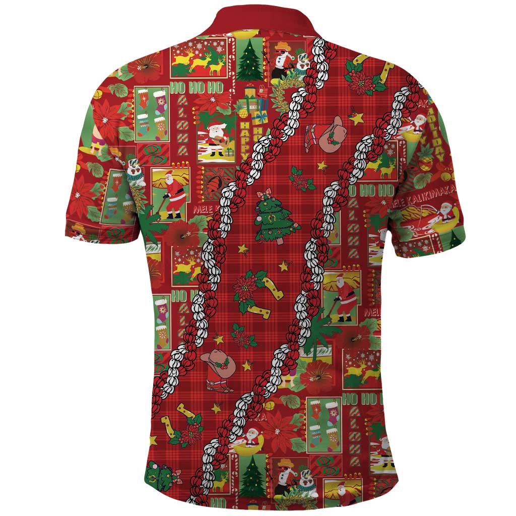 Mele Kalikimaka Pakalana Pikake Lei Polo Shirt Hawaiian Rodeo Paniolo Omaomao Palaka LT9 - Polynesian Pride