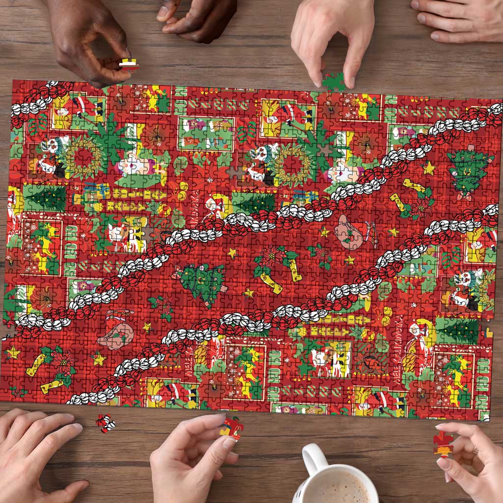 Mele Kalikimaka Pakalana Pikake Lei Puzzle Hawaiian Rodeo Paniolo Omaomao Palaka LT9 - Polynesian Pride