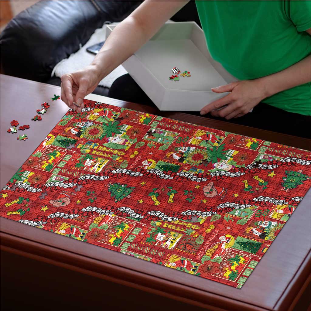 Mele Kalikimaka Pakalana Pikake Lei Puzzle Hawaiian Rodeo Paniolo Omaomao Palaka LT9 - Polynesian Pride