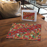 Mele Kalikimaka Pakalana Pikake Lei Puzzle Hawaiian Rodeo Paniolo Omaomao Palaka LT9 - Polynesian Pride