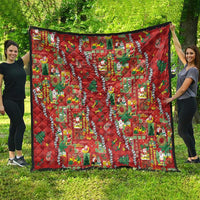 Mele Kalikimaka Pakalana Pikake Lei Quilt Hawaiian Rodeo Paniolo Omaomao Palaka LT9 - Polynesian Pride