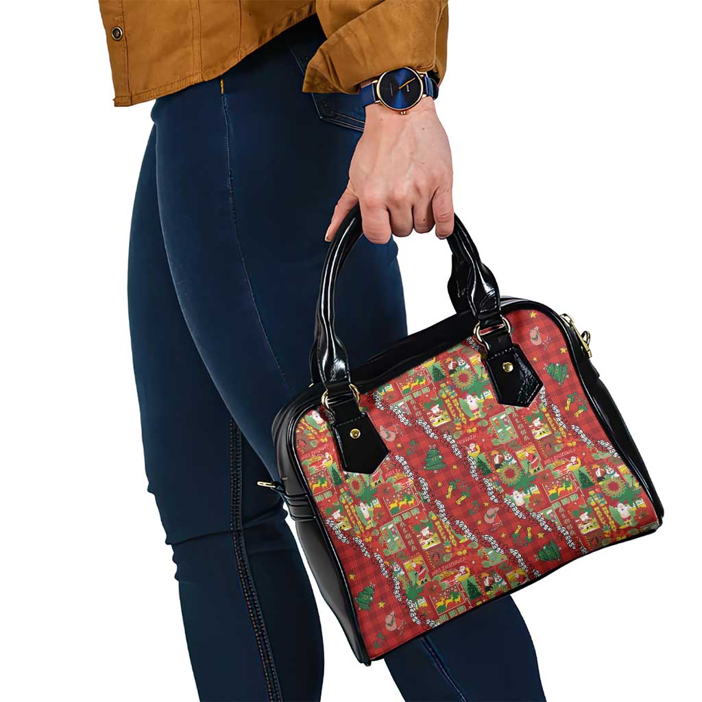 Mele Kalikimaka Pakalana Pikake Lei Shoulder Handbag Hawaiian Rodeo Paniolo Omaomao Palaka LT9 - Polynesian Pride