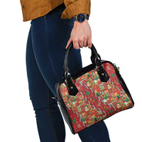 Mele Kalikimaka Pakalana Pikake Lei Shoulder Handbag Hawaiian Rodeo Paniolo Omaomao Palaka LT9 - Polynesian Pride