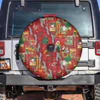 Mele Kalikimaka Pakalana Pikake Lei Spare Tire Cover Hawaiian Rodeo Paniolo Omaomao Palaka LT9 Green - Polynesian Pride