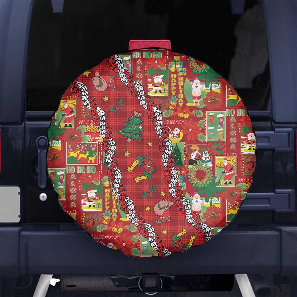 Mele Kalikimaka Pakalana Pikake Lei Spare Tire Cover Hawaiian Rodeo Paniolo Omaomao Palaka LT9 No hole Green - Polynesian Pride