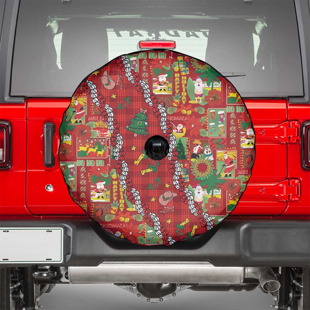 Mele Kalikimaka Pakalana Pikake Lei Spare Tire Cover Hawaiian Rodeo Paniolo Omaomao Palaka LT9 - Polynesian Pride