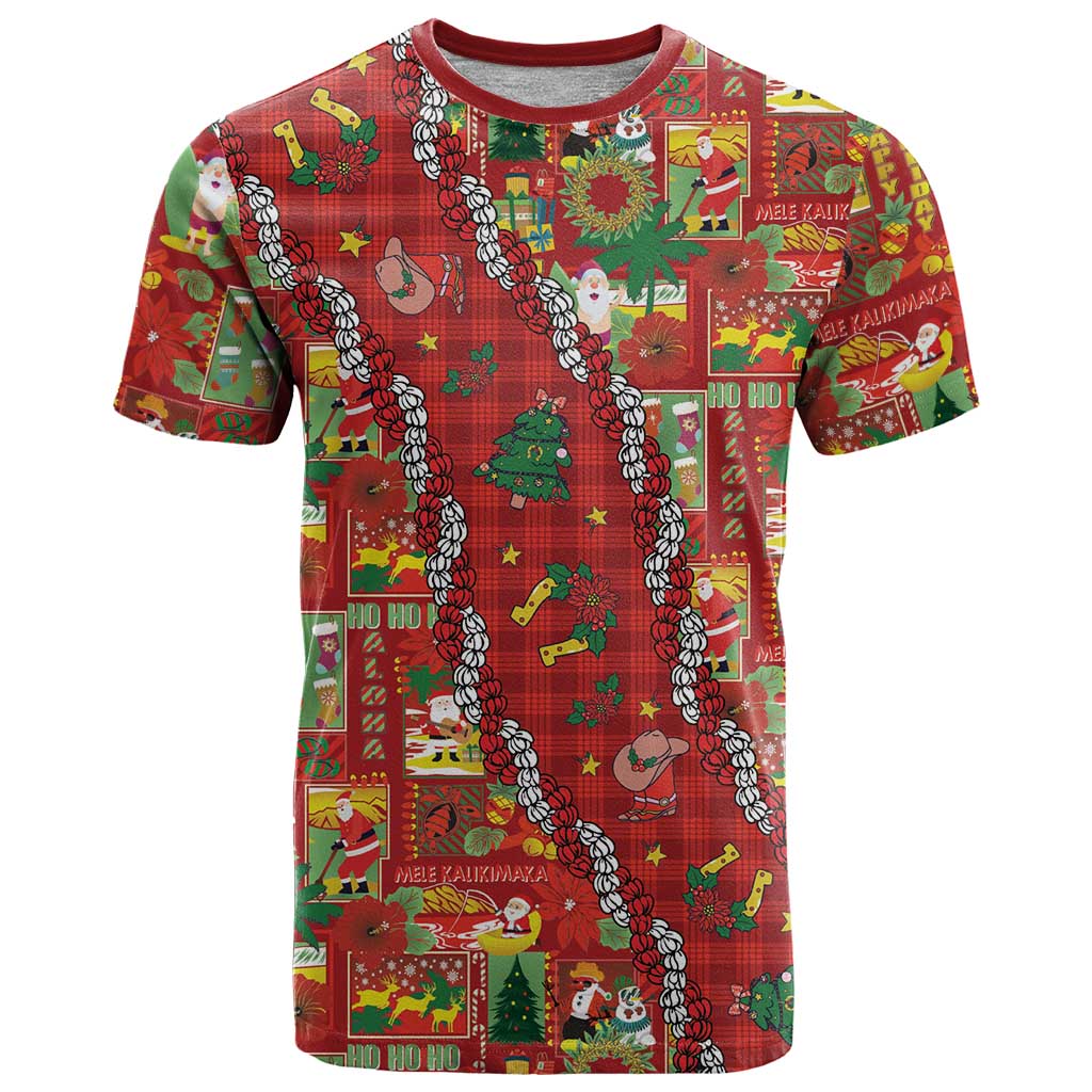 Mele Kalikimaka Pakalana Pikake Lei T Shirt Hawaiian Rodeo Paniolo Omaomao Palaka LT9 Green - Polynesian Pride
