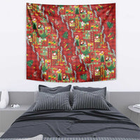 Mele Kalikimaka Pakalana Pikake Lei Tapestry Hawaiian Rodeo Paniolo Omaomao Palaka LT9 - Polynesian Pride