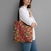 Mele Kalikimaka Pakalana Pikake Lei Tote Bag Hawaiian Rodeo Paniolo Omaomao Palaka LT9 - Polynesian Pride