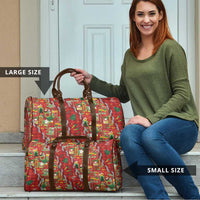 Mele Kalikimaka Pakalana Pikake Lei Travel Bag Hawaiian Rodeo Paniolo Omaomao Palaka LT9 - Polynesian Pride