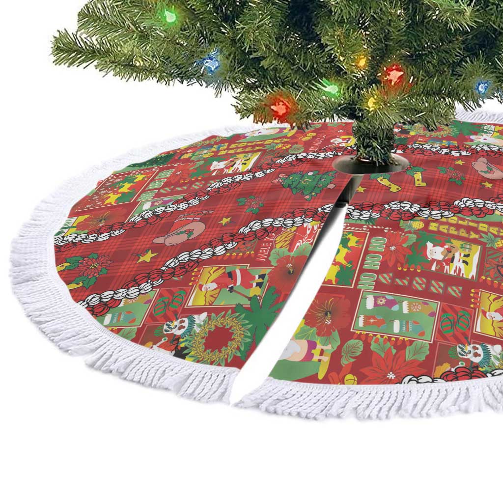 Mele Kalikimaka Pakalana Pikake Lei Tree Skirt Hawaiian Rodeo Paniolo Omaomao Palaka LT9 - Polynesian Pride