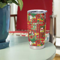 Mele Kalikimaka Pakalana Pikake Lei Tumbler Cup Hawaiian Rodeo Paniolo Omaomao Palaka LT9 - Polynesian Pride