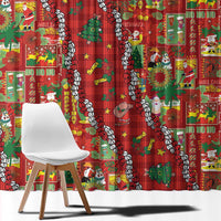 Mele Kalikimaka Pakalana Pikake Lei Window Curtain Hawaiian Rodeo Paniolo Omaomao Palaka LT9 - Polynesian Pride