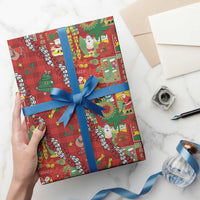 Mele Kalikimaka Pakalana Pikake Lei Wrapping Paper Hawaiian Rodeo Paniolo Omaomao Palaka LT9 - Polynesian Pride