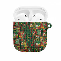 Mele Kalikimaka Pakalana Pikake Lei AirPods Case Hawaiian Rodeo Paniolo Ulaula Palaka LT9 Red - Polynesian Pride
