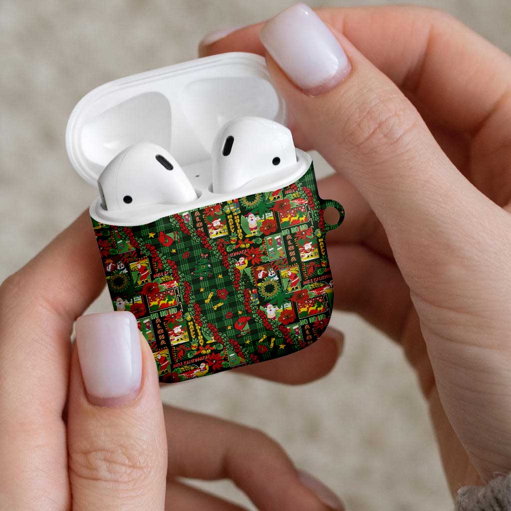 Mele Kalikimaka Pakalana Pikake Lei AirPods Case Hawaiian Rodeo Paniolo Ulaula Palaka LT9 - Polynesian Pride