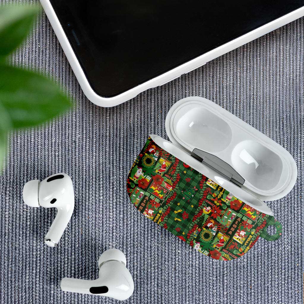 Mele Kalikimaka Pakalana Pikake Lei AirPods Case Hawaiian Rodeo Paniolo Ulaula Palaka LT9 - Polynesian Pride