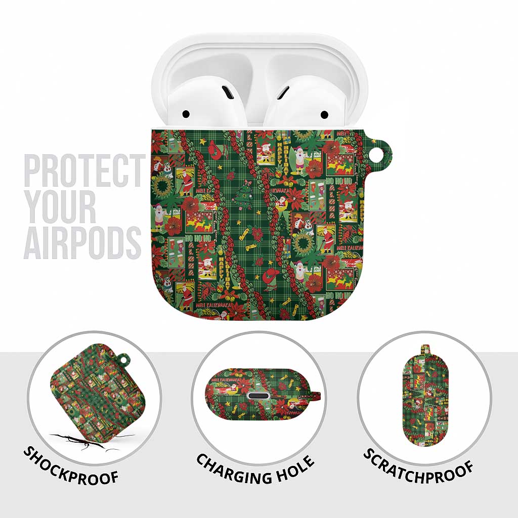 Mele Kalikimaka Pakalana Pikake Lei AirPods Case Hawaiian Rodeo Paniolo Ulaula Palaka LT9 - Polynesian Pride