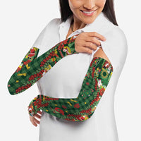 Mele Kalikimaka Pakalana Pikake Lei Arm Sleeves Hawaiian Rodeo Paniolo Ulaula Palaka LT9 - Polynesian Pride