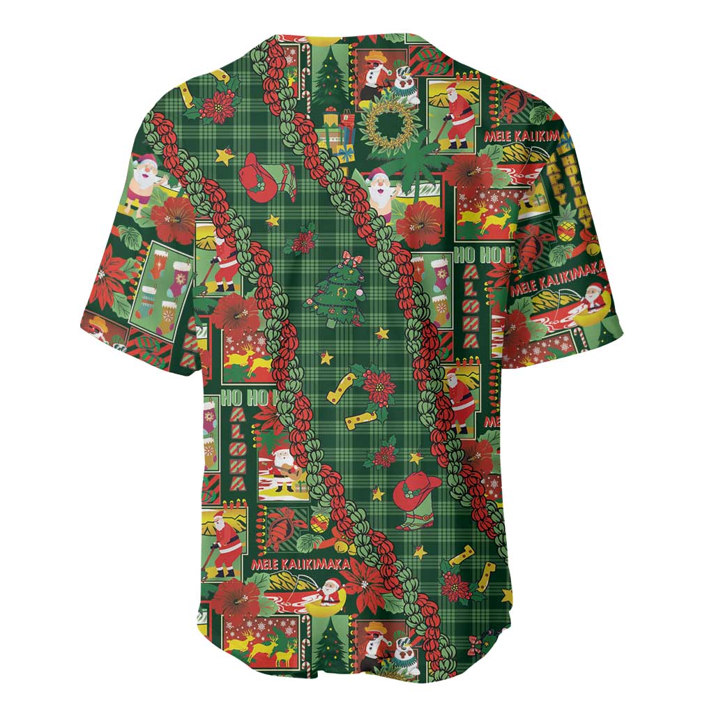 Mele Kalikimaka Pakalana Pikake Lei Baseball Jersey Hawaiian Rodeo Paniolo Ulaula Palaka LT9 - Polynesian Pride