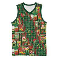 Mele Kalikimaka Pakalana Pikake Lei Basketball Jersey Hawaiian Rodeo Paniolo Ulaula Palaka LT9 Unisex Red - Polynesian Pride