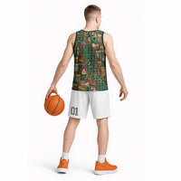 Mele Kalikimaka Pakalana Pikake Lei Basketball Jersey Hawaiian Rodeo Paniolo Ulaula Palaka LT9 - Polynesian Pride