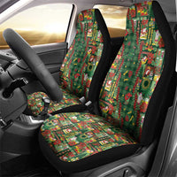 Mele Kalikimaka Pakalana Pikake Lei Car Seat Cover Hawaiian Rodeo Paniolo Ulaula Palaka LT9 - Polynesian Pride