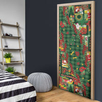 Mele Kalikimaka Pakalana Pikake Lei Door Cover Hawaiian Rodeo Paniolo Ulaula Palaka LT9 - Polynesian Pride