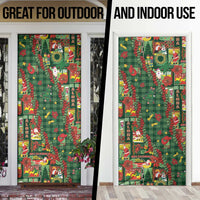 Mele Kalikimaka Pakalana Pikake Lei Door Cover Hawaiian Rodeo Paniolo Ulaula Palaka LT9 - Polynesian Pride