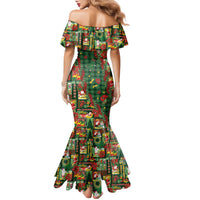 Mele Kalikimaka Pakalana Pikake Lei Family Matching Mermaid Dress and Hawaiian Shirt Hawaiian Rodeo Paniolo Ulaula Palaka LT9 - Polynesian Pride