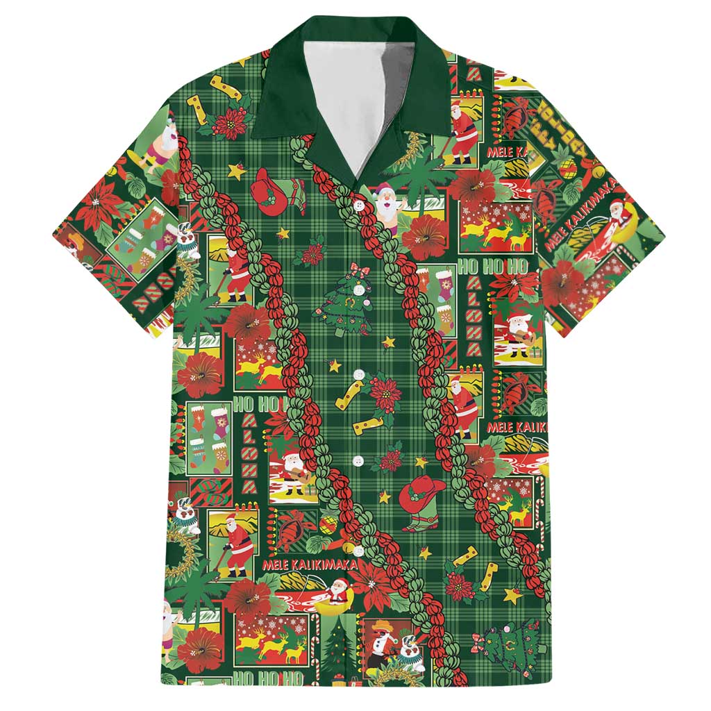 Mele Kalikimaka Pakalana Pikake Lei Hawaiian Shirt Hawaiian Rodeo Paniolo Ulaula Palaka LT9 Red - Polynesian Pride