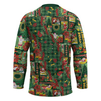Mele Kalikimaka Pakalana Pikake Lei Hockey Jersey Hawaiian Rodeo Paniolo Ulaula Palaka LT9 - Polynesian Pride