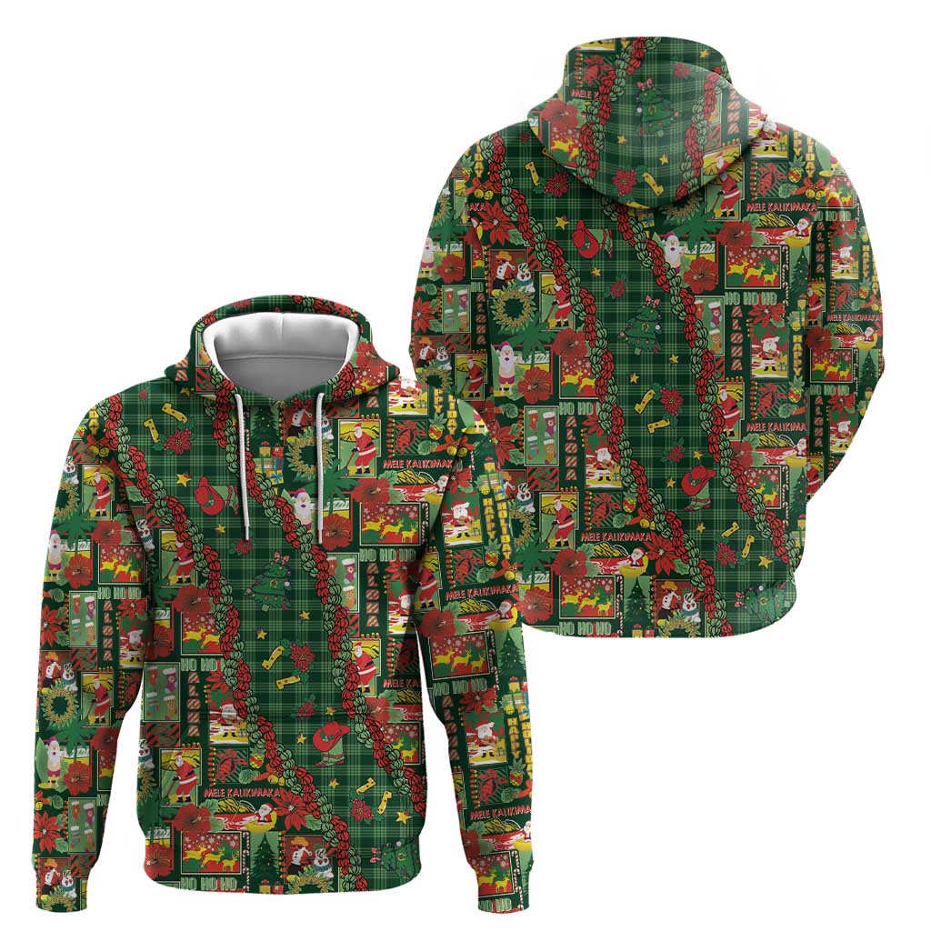 Mele Kalikimaka Pakalana Pikake Lei Hoodie Hawaiian Rodeo Paniolo Ulaula Palaka LT9 - Polynesian Pride