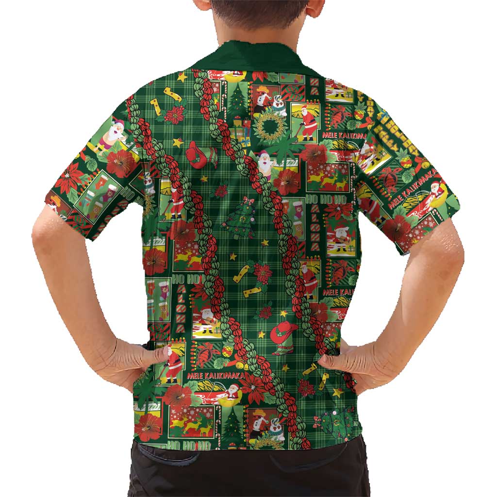 Mele Kalikimaka Pakalana Pikake Lei Kid Hawaiian Shirt Hawaiian Rodeo Paniolo Ulaula Palaka LT9 - Polynesian Pride