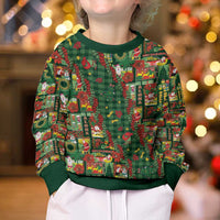 Mele Kalikimaka Pakalana Pikake Lei Kid Ugly Christmas Sweater Hawaiian Rodeo Paniolo Ulaula Palaka LT9 - Polynesian Pride