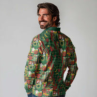 Mele Kalikimaka Pakalana Pikake Lei Long Sleeve Polo Shirt Hawaiian Rodeo Paniolo Ulaula Palaka LT9 - Polynesian Pride