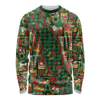 Mele Kalikimaka Pakalana Pikake Lei Long Sleeve Shirt Hawaiian Rodeo Paniolo Ulaula Palaka LT9 Unisex Red - Polynesian Pride