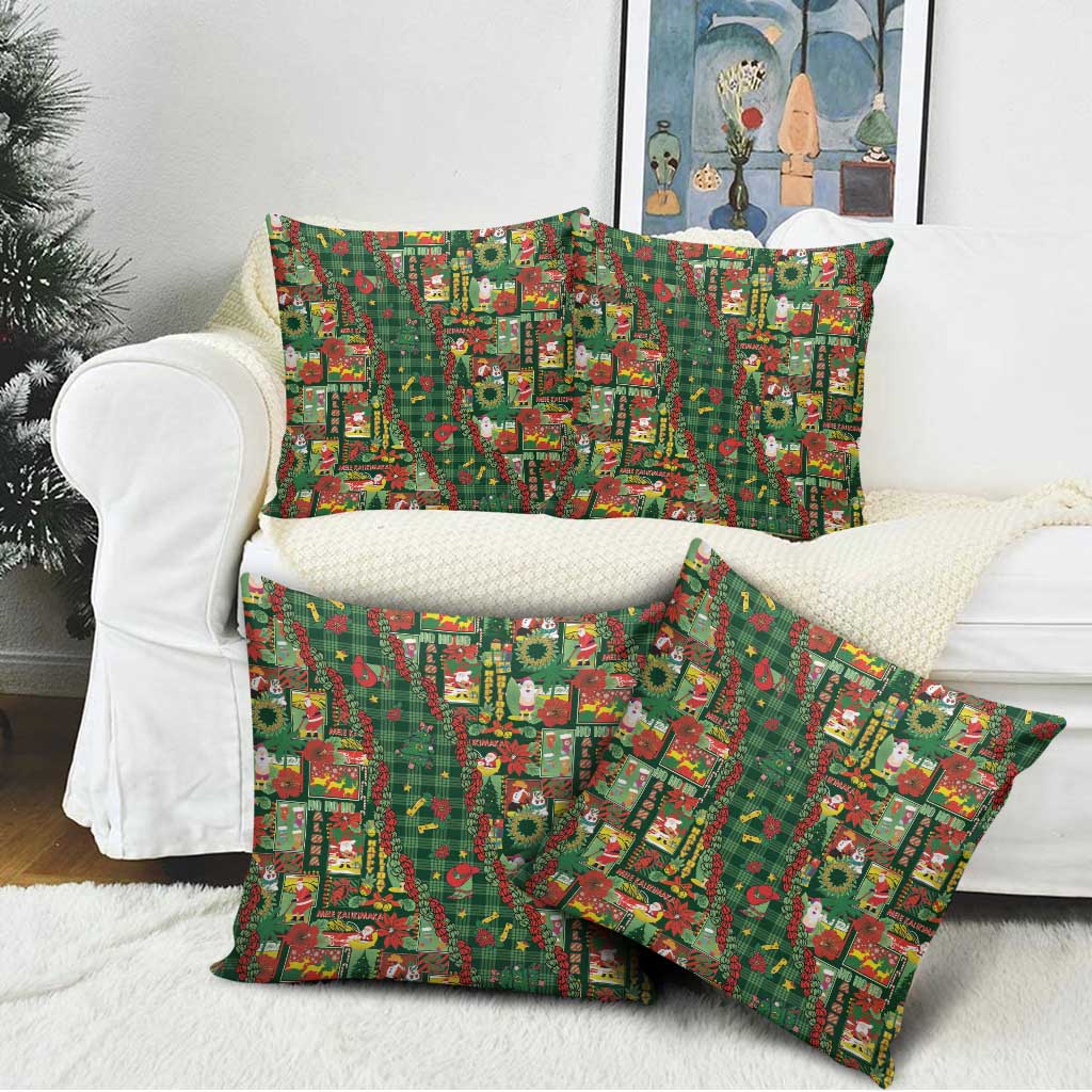 Mele Kalikimaka Pakalana Pikake Lei Pillow Cover Hawaiian Rodeo Paniolo Ulaula Palaka LT9 - Polynesian Pride