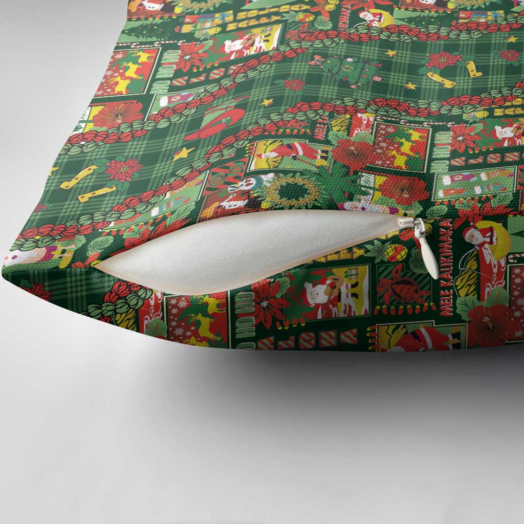 Mele Kalikimaka Pakalana Pikake Lei Pillow Cover Hawaiian Rodeo Paniolo Ulaula Palaka LT9 - Polynesian Pride