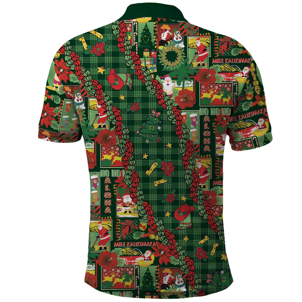 Mele Kalikimaka Pakalana Pikake Lei Polo Shirt Hawaiian Rodeo Paniolo Ulaula Palaka LT9 - Polynesian Pride