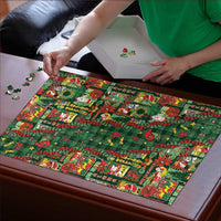 Mele Kalikimaka Pakalana Pikake Lei Puzzle Hawaiian Rodeo Paniolo Ulaula Palaka - Polynesian Pride