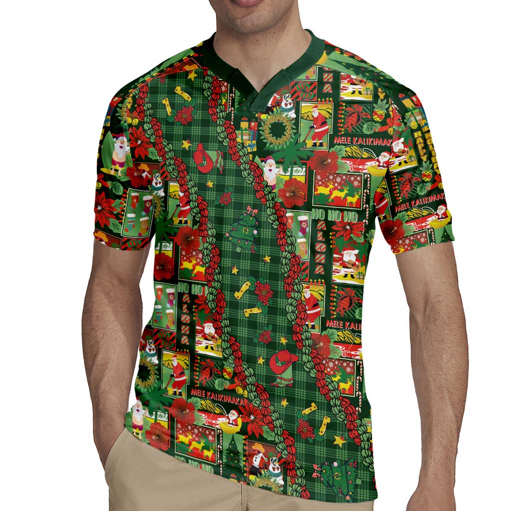 Mele Kalikimaka Pakalana Pikake Lei Rugby Jersey Hawaiian Rodeo Paniolo Ulaula Palaka LT9 - Polynesian Pride