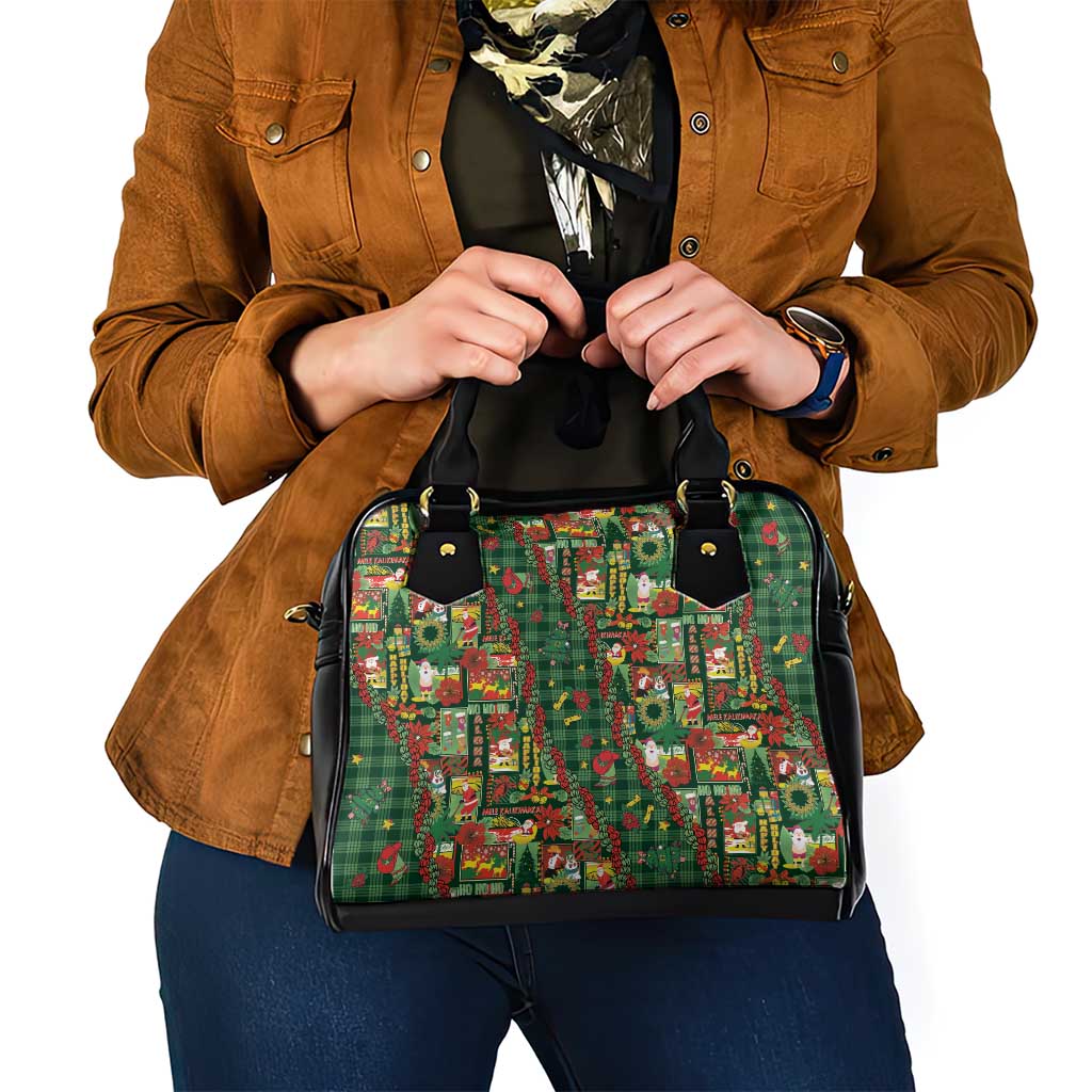 Mele Kalikimaka Pakalana Pikake Lei Shoulder Handbag Hawaiian Rodeo Paniolo Ulaula Palaka LT9 - Polynesian Pride