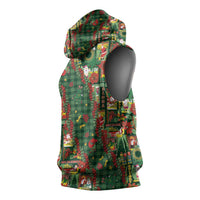 Mele Kalikimaka Pakalana Pikake Lei Sleeveless Hoodie Hawaiian Rodeo Paniolo Ulaula Palaka LT9 - Polynesian Pride