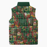 Mele Kalikimaka Pakalana Pikake Lei Sleeveless Puffer Jacket Hawaiian Rodeo Paniolo Ulaula Palaka LT9 - Polynesian Pride