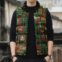 Mele Kalikimaka Pakalana Pikake Lei Sleeveless Puffer Jacket Hawaiian Rodeo Paniolo Ulaula Palaka LT9 - Polynesian Pride