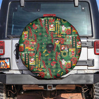Mele Kalikimaka Pakalana Pikake Lei Spare Tire Cover Hawaiian Rodeo Paniolo Ulaula Palaka LT9 Red - Polynesian Pride